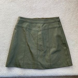 Abercrombie & Fitch Leather Mini Skirt - 00